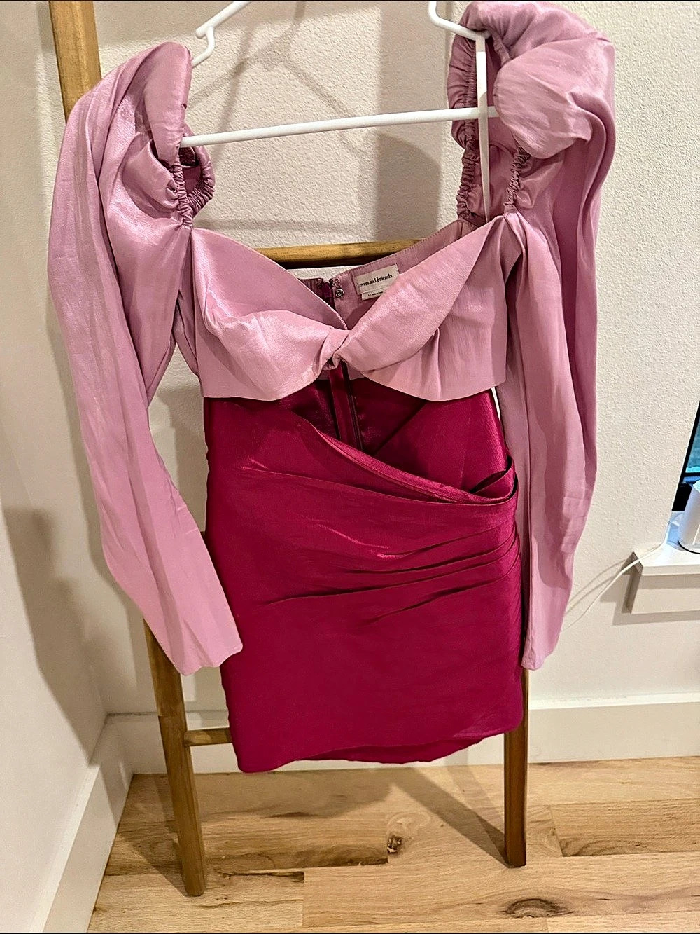 Lovers and Friends Color Block Mini Dress in Pink & Red Size Small Like New